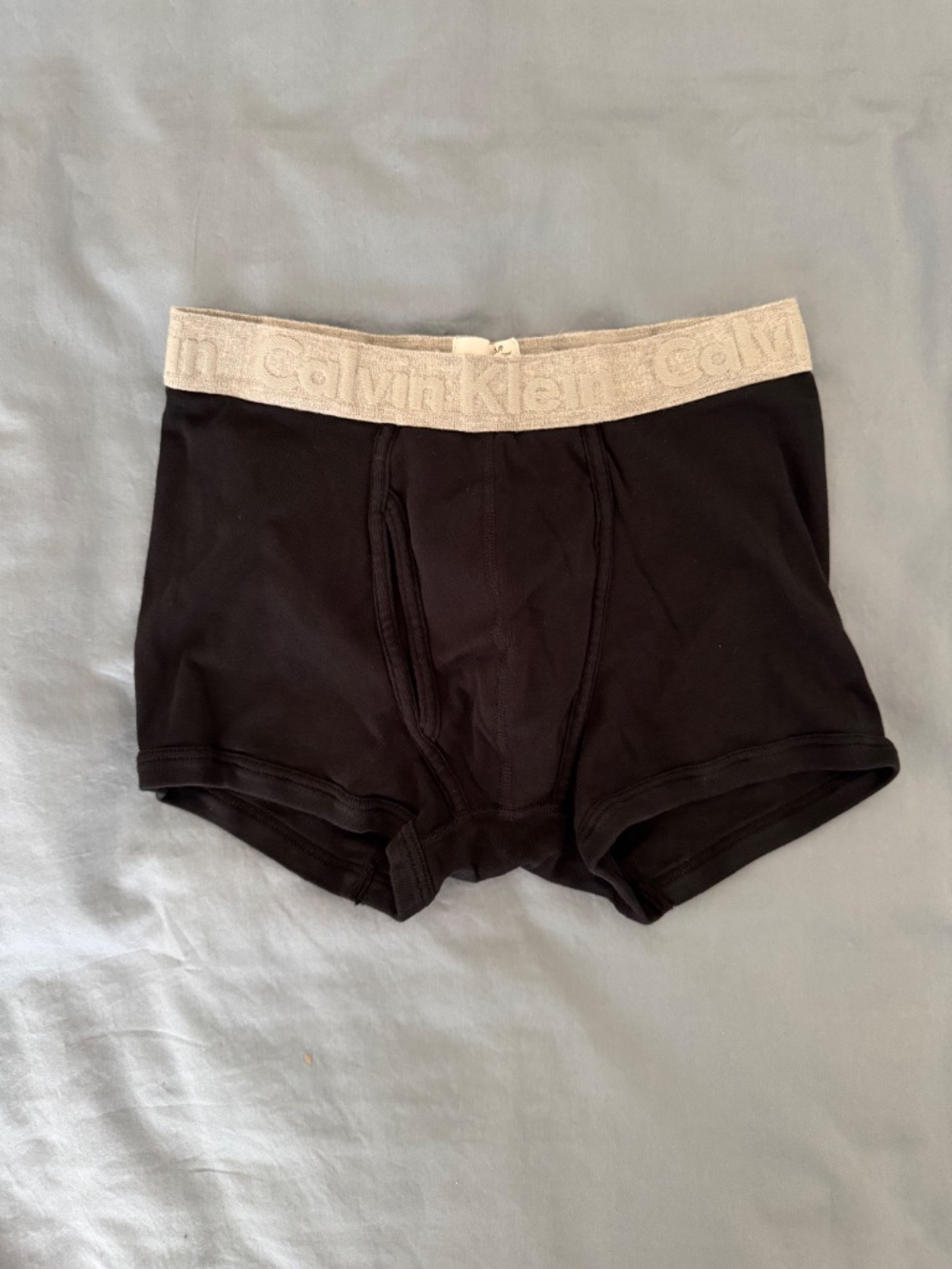 Calvin Klein Naturals Organic Cotton Trunks - Black/Grey - NWT - Small